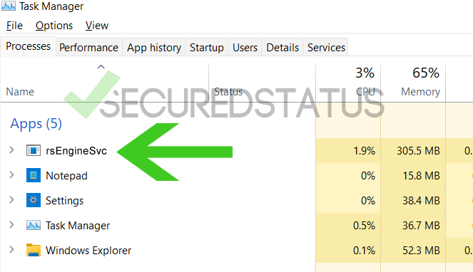 How To Remove Rsenginesvc Virus Updated 2023 Securedstatus 2858