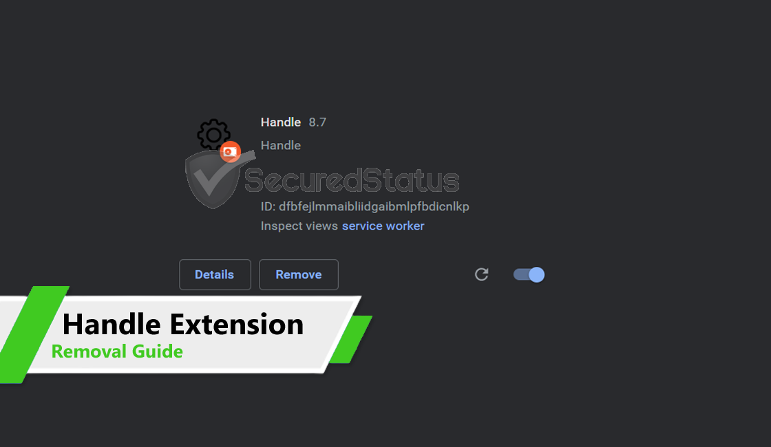 "Handle" Extension Virus Image of the "Handle" Extension Virus