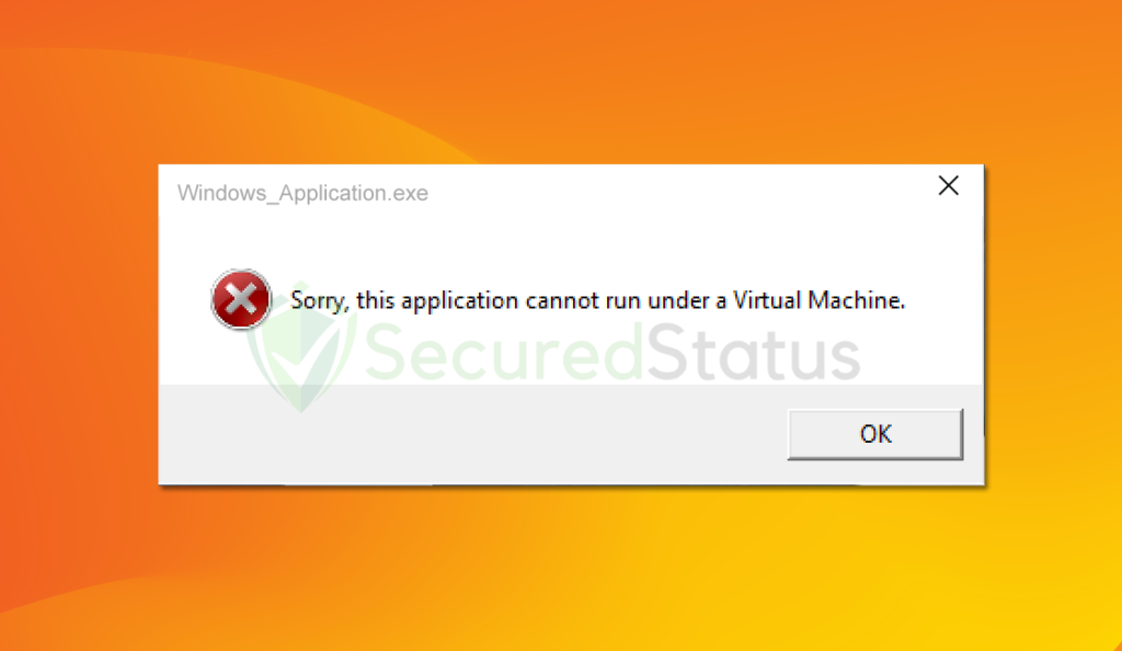 Sorry this application cannot run under a virtual machine что делать genshin