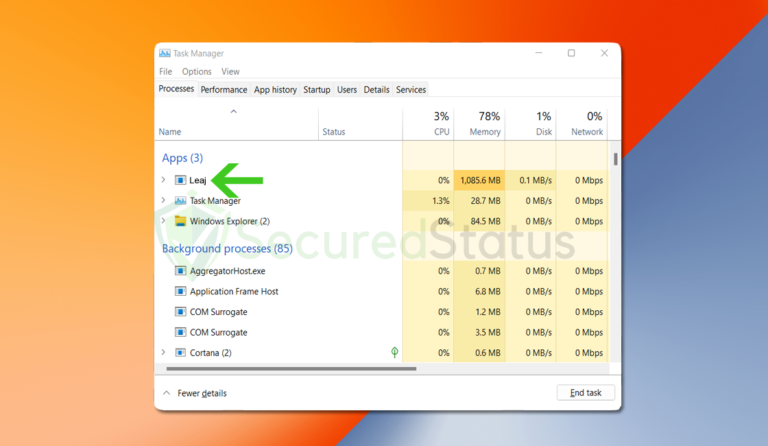 How to Remove Leaj.exe Trojan (Virus Removal) - SecuredStatus