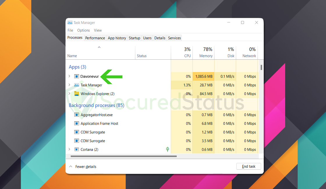 How to Remove Davonevur.exe Virus - SecuredStatus